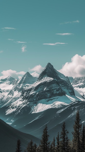 Papel tapiz del paisaje de las montañas