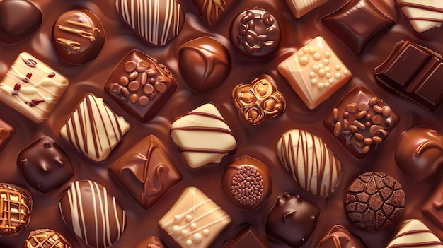 papel tapiz con patrón de chocolate