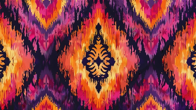 papel tapiz con patrón de ikat