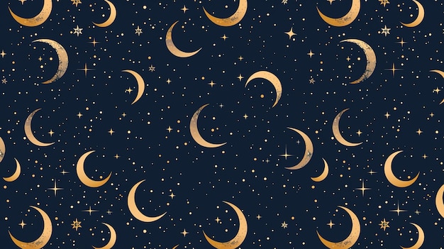 papel tapiz con patrón de luna