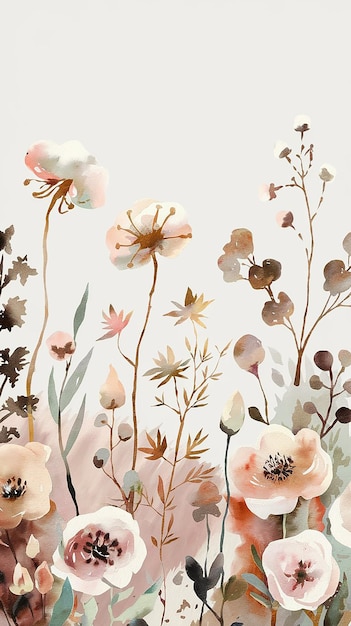 un papel tapiz por persona presenta una colección de flores de la colección