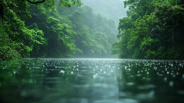 el papel tapiz relajante de la naturaleza cuando llueve