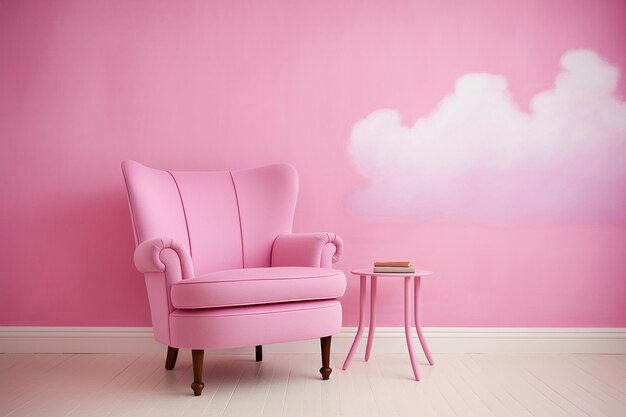 Foto el papel tapiz rosado de candyfloss comfort es una bendición.