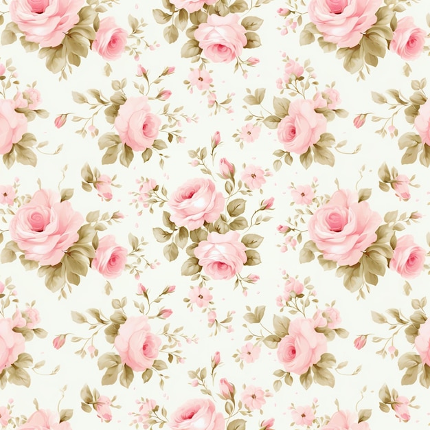 Papel tapiz de rosas rosadas al estilo de las flores.