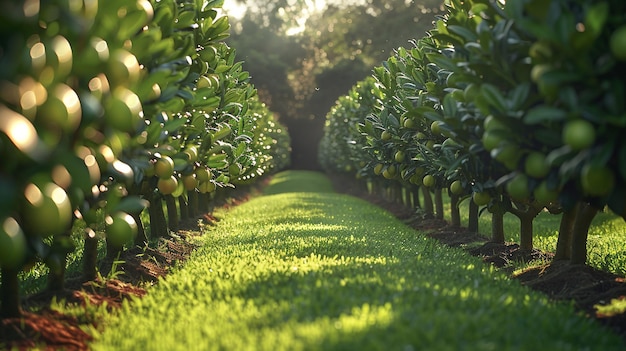 Foto papel tapiz del sistema de cultivo de callejones agroforestales