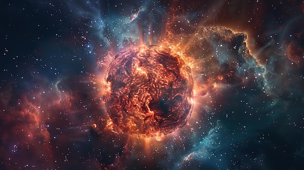 El papel tapiz de la supernova