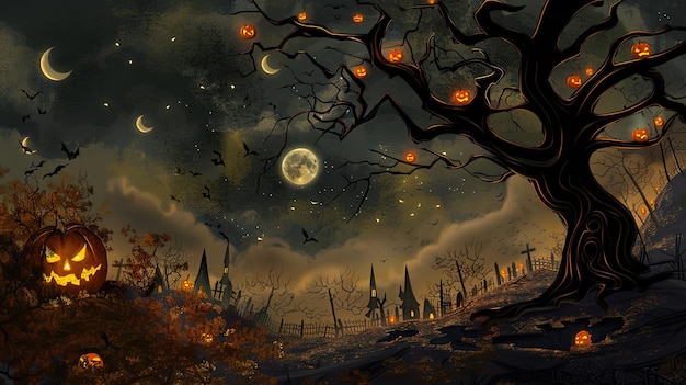 Papel tapiz con temática de Halloween