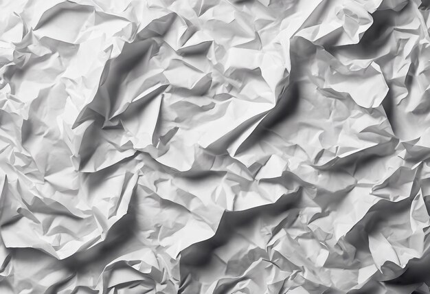 Papel tapiz de textura de papel grunge de color blanco brillante y arrugado