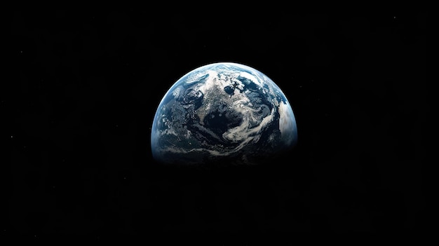 Un papel tapiz con la Tierra desde el espacio