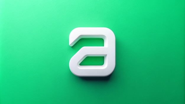 papel tapiz verde con el logotipo de la letra