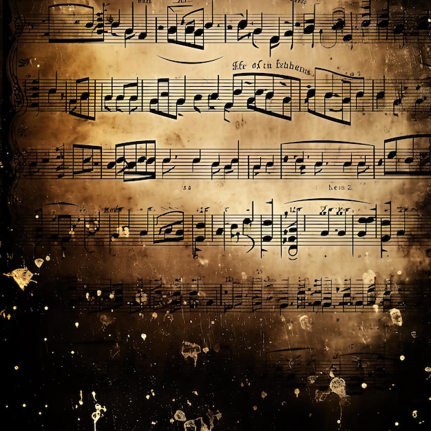 Foto papel de textura para hojas de música