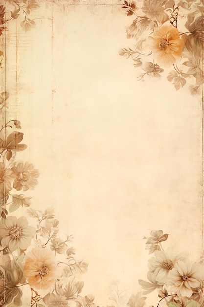 Papel vintage con flores para hacer scrapbooking tarjetas vintage con rosas