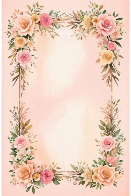 Foto papel vintage para scrapbooking com molduras de flores e borboletas