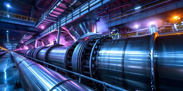El papel vital de las turbinas de vapor en la generación de energía en las plantas industriales Concepto de ingeniería de producción de energía Ingeniería de fabricación de energía Turbinas de agua de vapor Plantas industriales de generación de energía