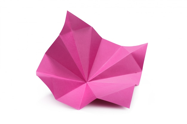 Papeles de origami de cerca