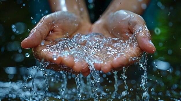 Foto papeles de pared para la celebración del día mundial del agua con un concepto basado en el agua