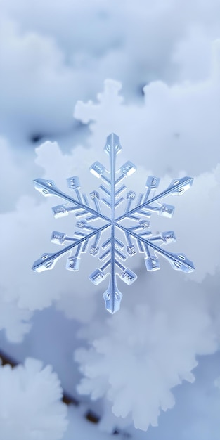 Papeles de pared con copos de nieve