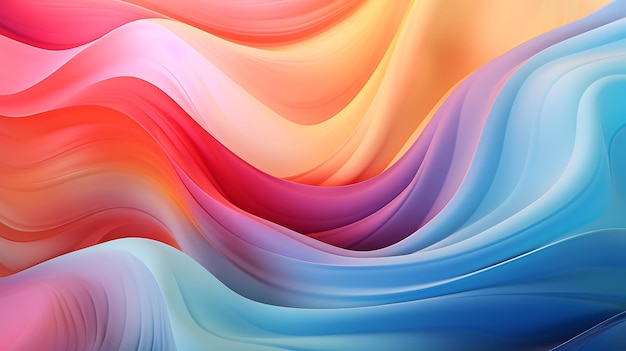 Papeles de pared de ondas abstractas de colores vibrantes