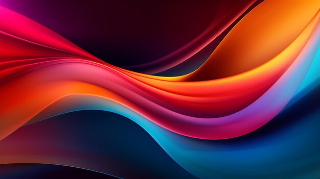 Papeles de pared de ondas abstractas de colores vibrantes
