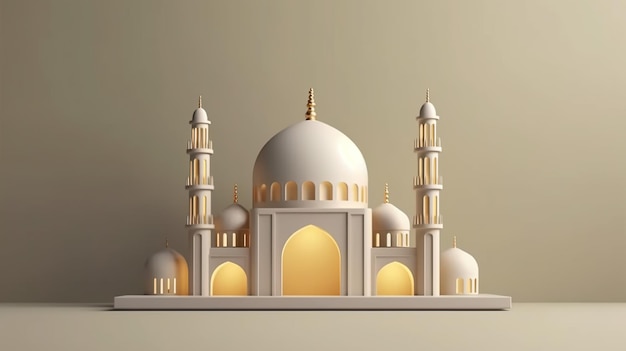 Foto papeles de pared de ramadán 3d diseño de ramadá ilustración de ramadà 3d