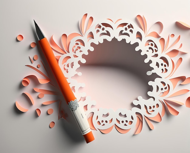 Paper Art Haftnotizen Notepad AI generiert