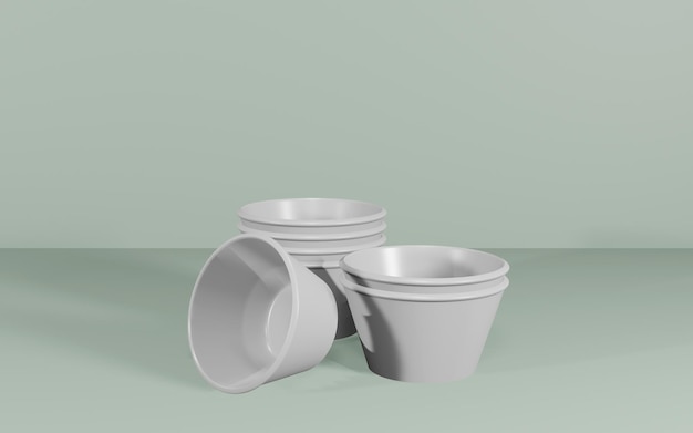 Paper bowl mockup