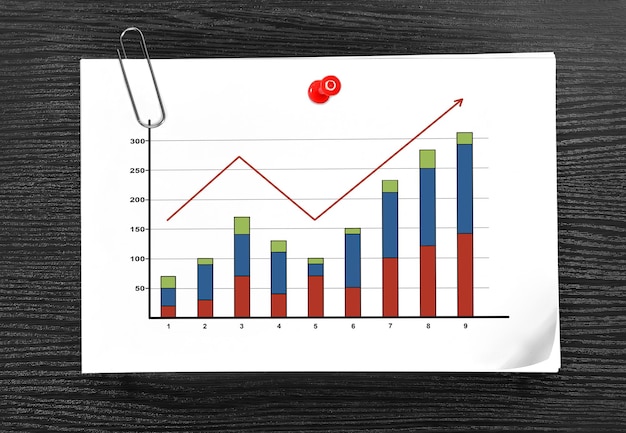 Papier mit Zeichnungsdiagramm