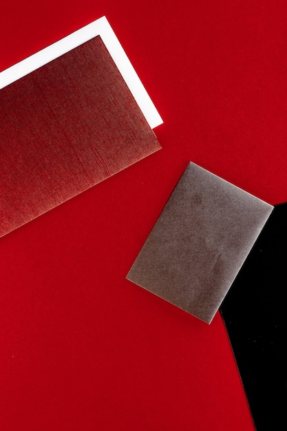 Papierbriefpapier für Design und Branding Flatlay Mockup