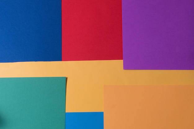 Papierhintergrund der kreativen Pastellfarben, Ansicht von oben.