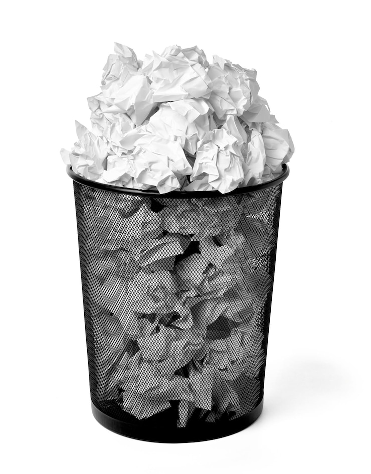 Foto papierkugel müllkorb müllmüll abfallpapier