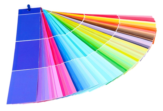 Papierpalette getrennt auf Weiß