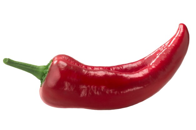 Paprika pimenta isolada vagem inteira Capsicum annuum fruta