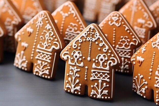 Un paquete de buenas y deliciosas galletas de pan de jengibre.