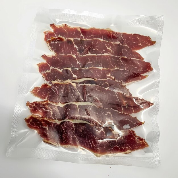 un paquete de tocino con la etiqueta de tocino en él