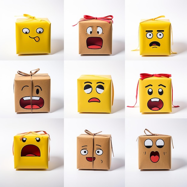 Paquetes de emoji con varias expresiones