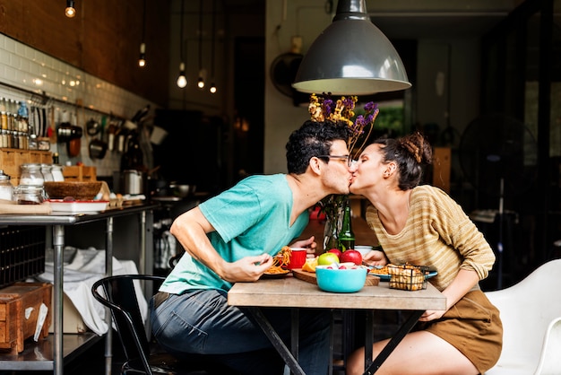 Foto par, comer, alimento, alimentação, doce, conceito