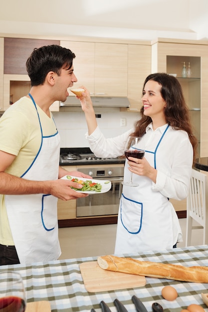 Par comer ensalada que cocinaron