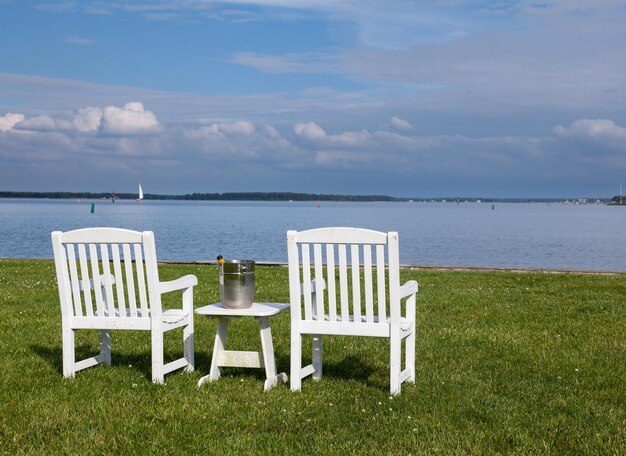 Par de cadeiras de jardim da baía de Chesapeake