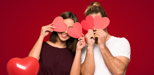 Foto par, dia valentine, segurando, um, coração, símbolo