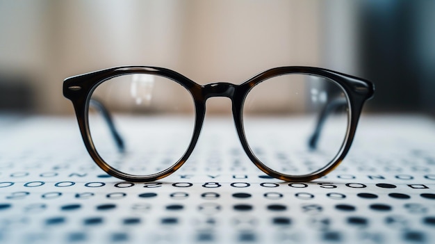 Foto un par de gafas en un periódico