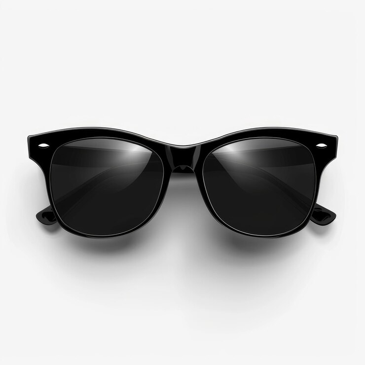 un par de gafas de sol con una banda negra y una banda negra