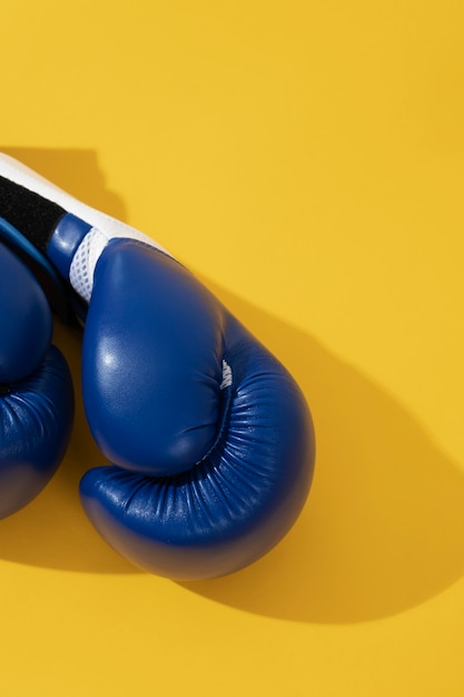 Foto par de guantes para deporte de boxeo.