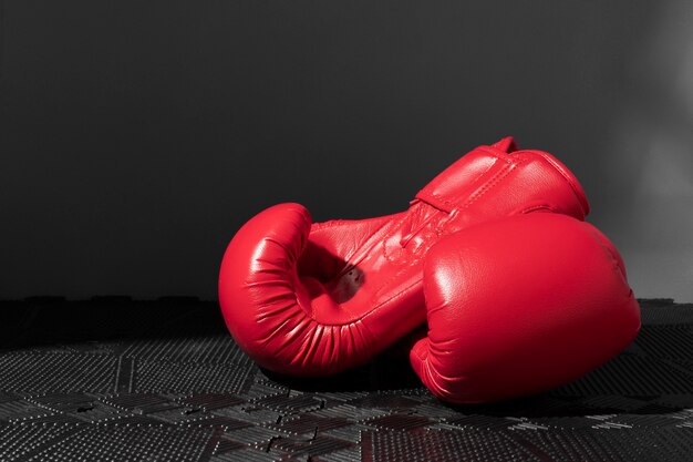 Foto par de guantes para deporte de boxeo.