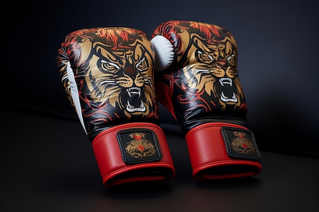 par de guantes para el deporte del boxeo