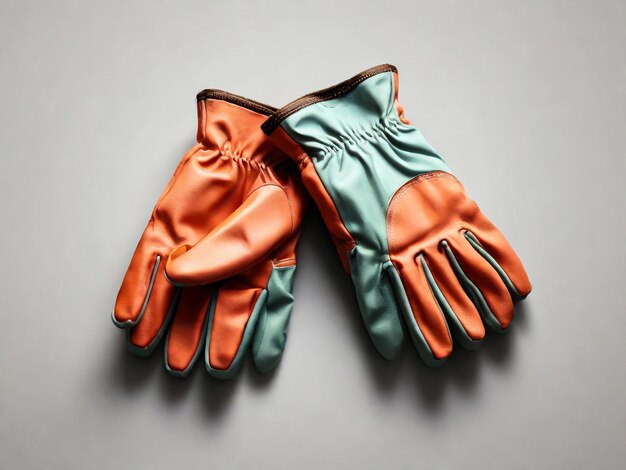 un par de guantes con un lazo en ellos que dice la compañía