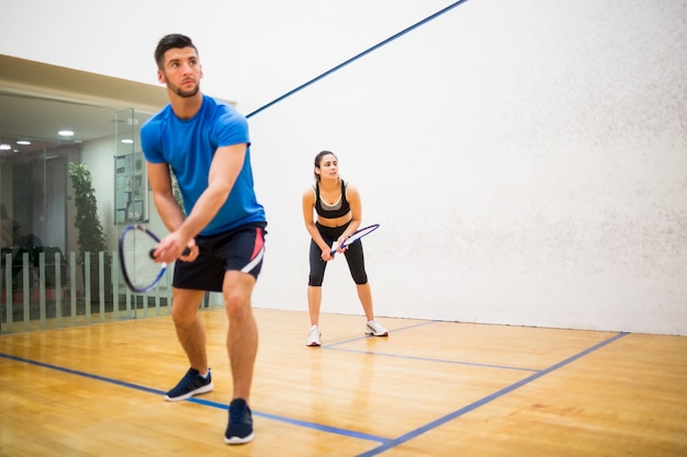 Par jugar un poco de squash juntos