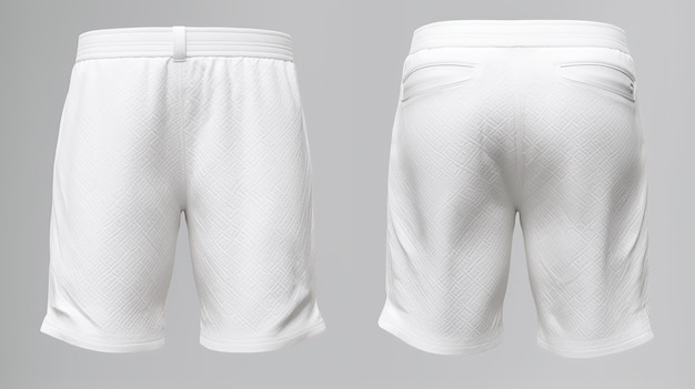 un par de pantalones cortos blancos para ti diseña maquetas