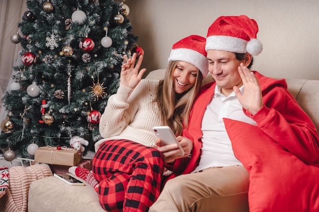 Par tener un video chat de Navidad con su smartphone