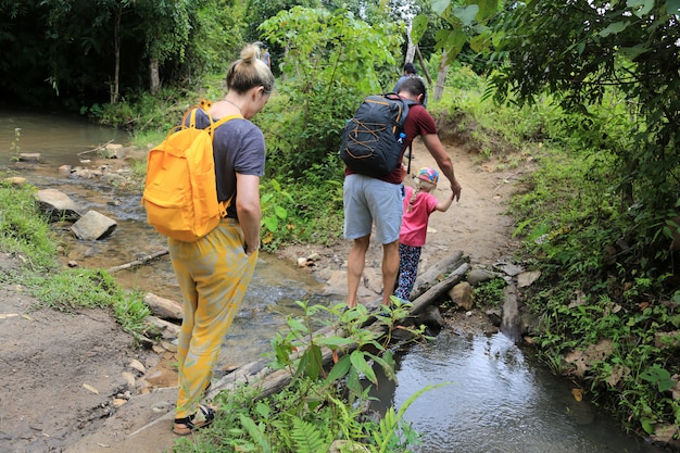 Par, trekking, em, chiang, mai, tailandia