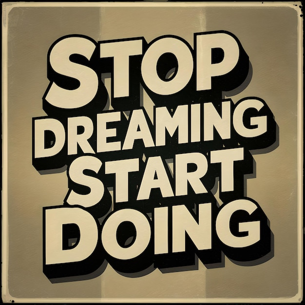 Pára de sonhar e começa a fazer motivação